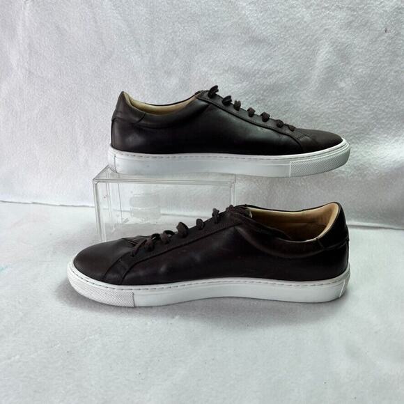 SuitSupply Sneakers Mens Size 11-12 Brown Leather Low-Top Lace Up Lined main image 11